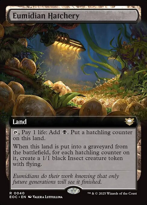 Eumidian Hatchery (Extended Art) - Commander: Edge of Eternities