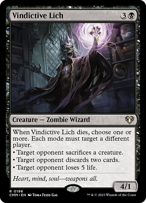 Vindictive Lich - Commander Masters