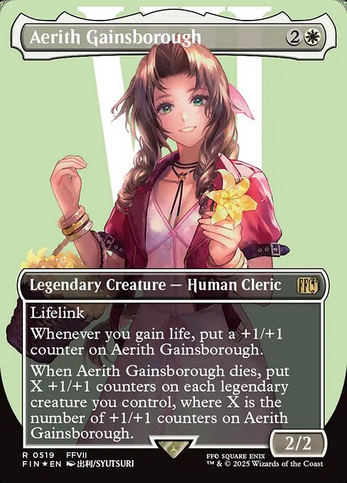 Aerith Gainsborough (Borderless) - FINAL FANTASY