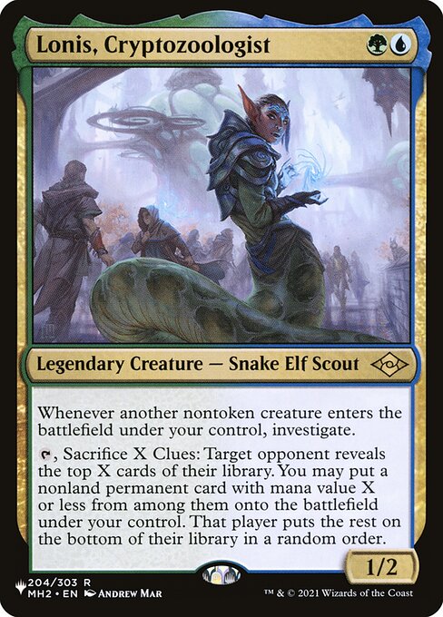Lonis, Cryptozoologist - The List Reprints