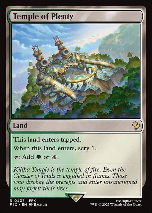 Temple of Plenty - Commander: FINAL FANTASY