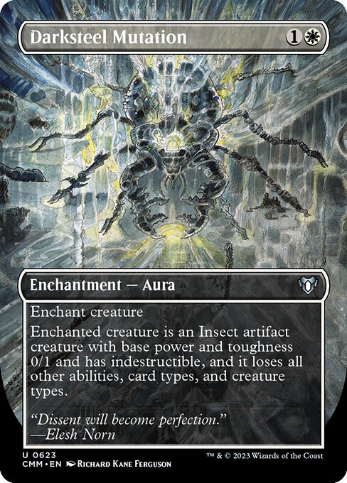 Darksteel Mutation (Borderless) - Commander Masters