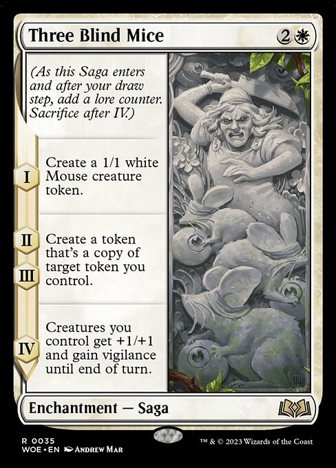 Three Blind Mice (Foil) - Wilds of Eldraine