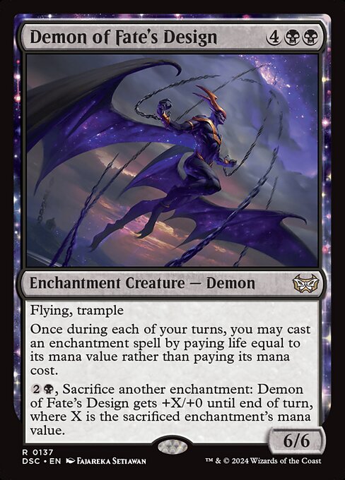 Demon of Fate's Design - Commander: Duskmourn: House of Horror