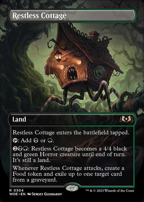 Restless Cottage (Borderless) (Foil) - Wilds of Eldraine