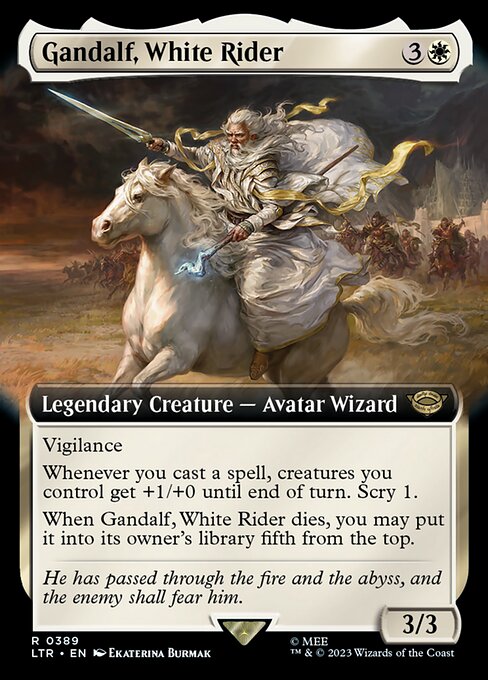 Gandalf, White Rider (Extended Art) - Universes Beyond: The Lord of the Rings: Tales of Middle-earth