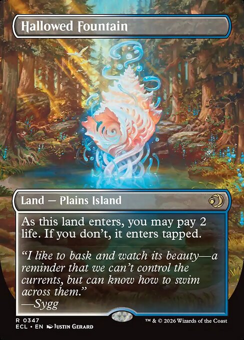 Hallowed Fountain (Borderless) (Foil) - Lorwyn Eclipsed