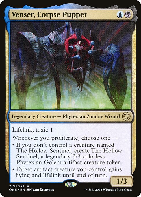 Venser, Corpse Puppet - Phyrexia: All Will Be One