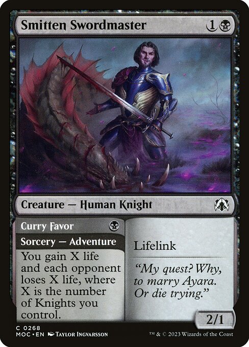 Smitten Swordmaster - Commander: March of the Machine