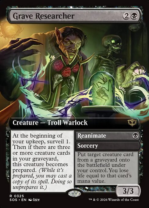 Grave Researcher (Extended Art) - Secrets of Strixhaven