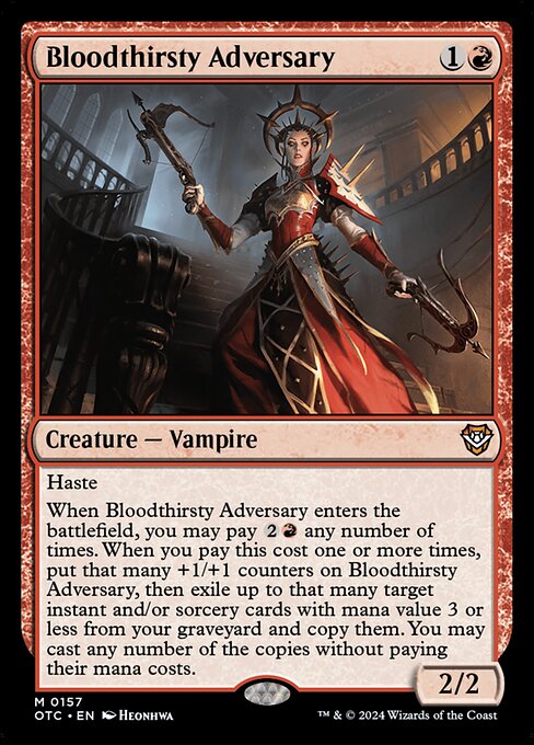 Bloodthirsty Adversary - Commander: Outlaws of Thunder Junction