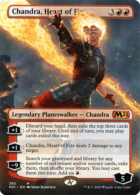 Chandra, Heart of Fire (Borderless) - Core Set 2021