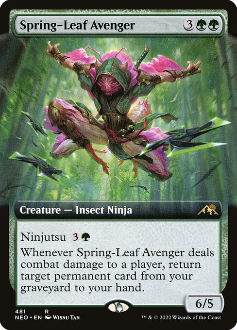 Spring-Leaf Avenger (Extended Art) - Kamigawa: Neon Dynasty