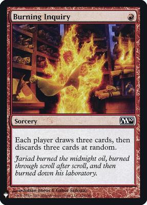 Burning Inquiry - The List Reprints