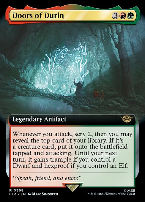 Doors of Durin (Extended Art) (Foil) - Universes Beyond: The Lord of the Rings: Tales of Middle-earth