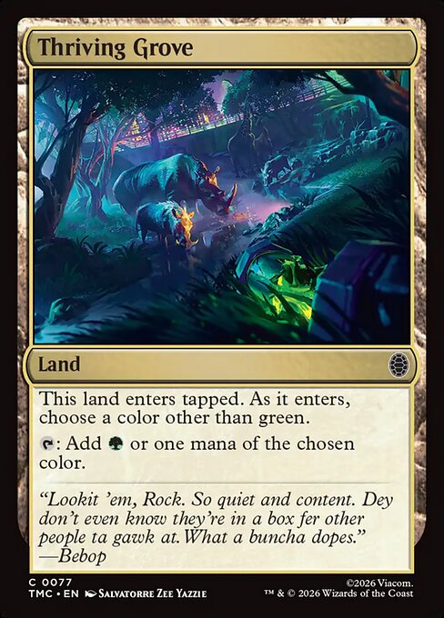 Thriving Grove (Foil) - Commander: Teenage Mutant Ninja Turtles