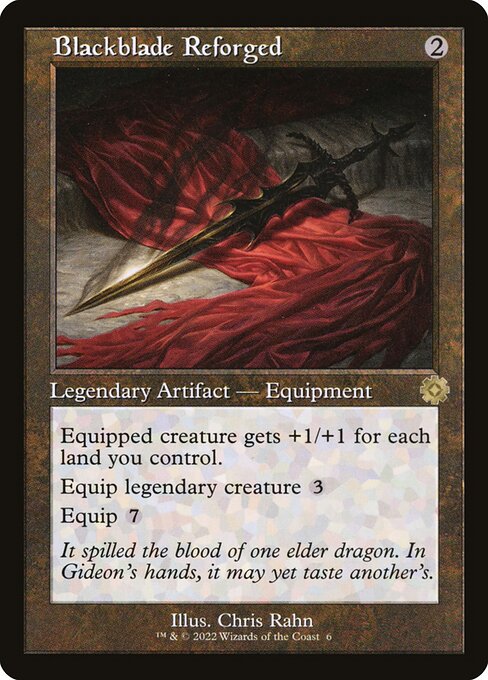 Blackblade Reforged (Foil) - The Brothers' War: Retro Frame Artifacts