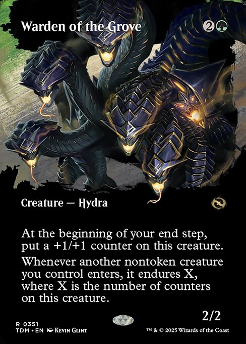 Warden of the Grove (Borderless) (Foil) - Tarkir: Dragonstorm