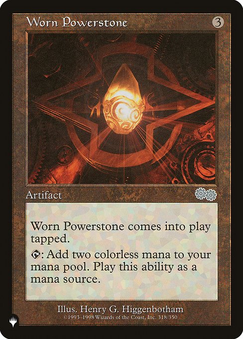 Worn Powerstone - The List Reprints