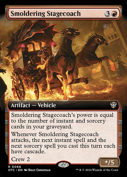 Smoldering Stagecoach (Extended Art) - Commander: Outlaws of Thunder Junction