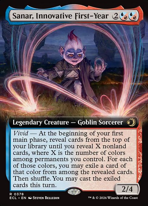 Sanar, Innovative First-Year (Extended Art) (Foil) - Lorwyn Eclipsed