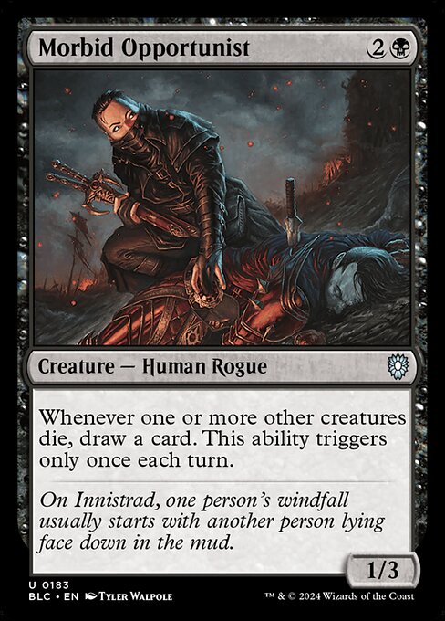 Morbid Opportunist - Commander: Bloomburrow