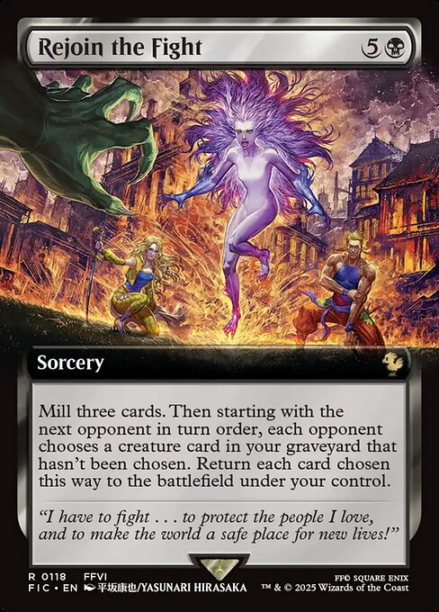 Rejoin the Fight (Extended Art) (Foil) - Commander: FINAL FANTASY
