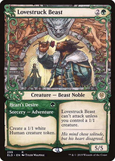 Lovestruck Beast (Showcase) - Throne of Eldraine