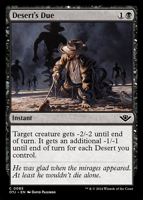 Desert's Due (Foil) - Outlaws of Thunder Junction