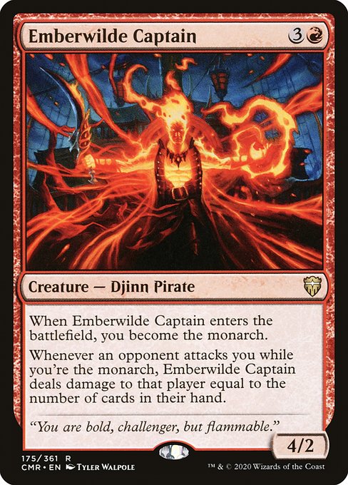 Emberwilde Captain (Extended Art) - Commander Legends