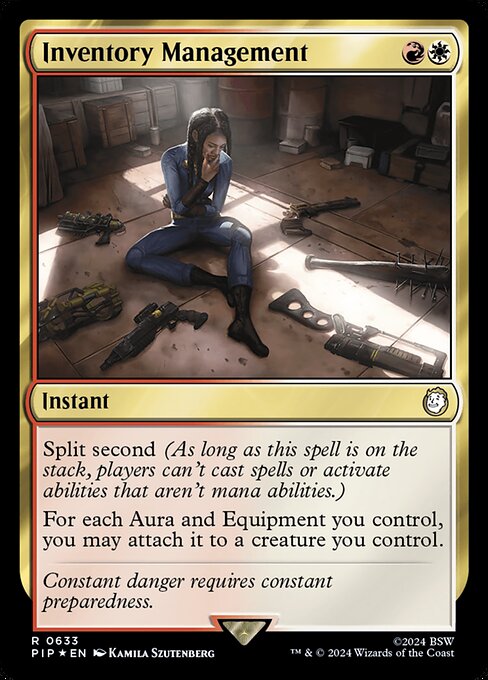 Inventory Management (Showcase) (Foil) - Universes Beyond: Fallout