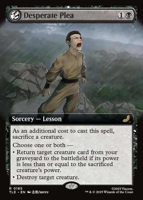 Desperate Plea (Extended Art) (Foil) - Avatar: The Last Airbender: Eternal-Legal