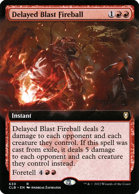 Delayed Blast Fireball (Extended Art) - Commander Legends: Battle for Baldur's Gate