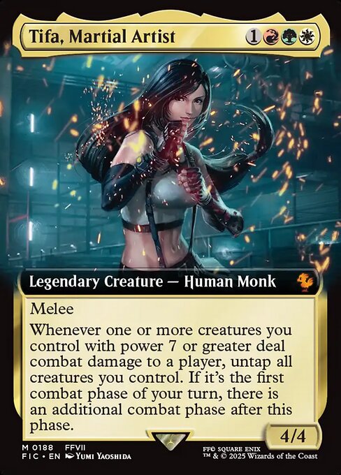 Tifa, Martial Artist (Extended Art) (Foil) - Commander: FINAL FANTASY