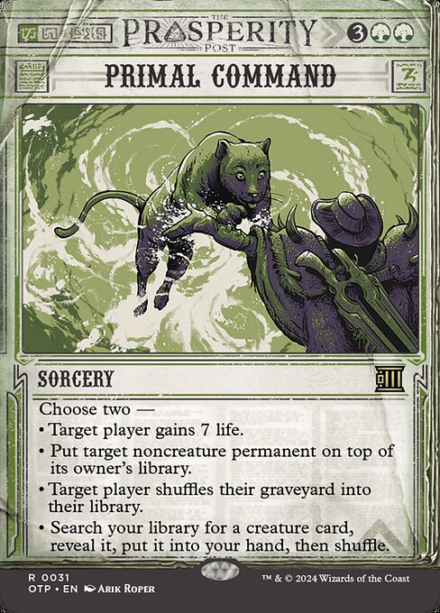 Primal Command - Outlaws of Thunder Junction: Breaking News