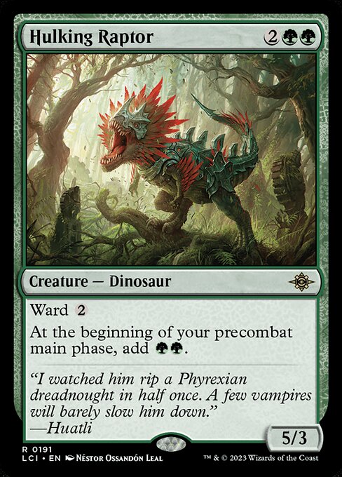 Hulking Raptor (Foil) - The Lost Caverns of Ixalan