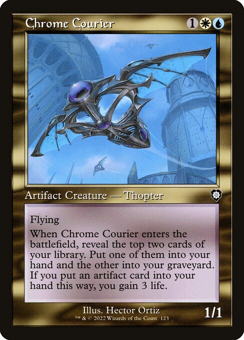 Chrome Courier (Retro Frame) - Commander: The Brothers' War