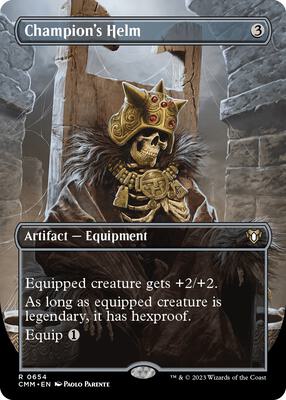 Champion's Helm (Borderless) - Commander Masters