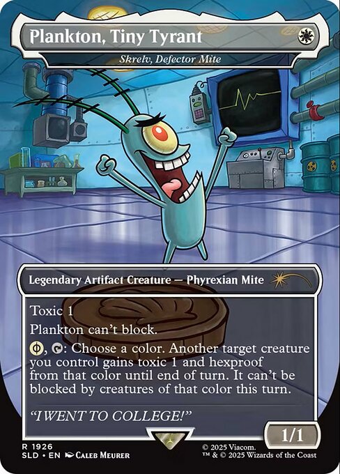 Plankton, Tiny Tyrant - Skrelv, Defector Mite (Foil) - Secret Lair Drop Series