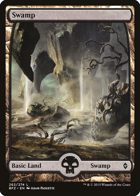 Swamp (262) - Full Art - Battle for Zendikar