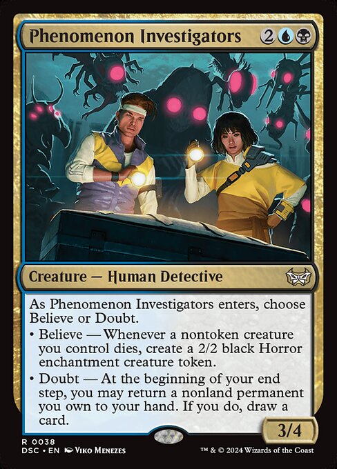 Phenomenon Investigators (Extended Art) - Commander: Duskmourn: House of Horror