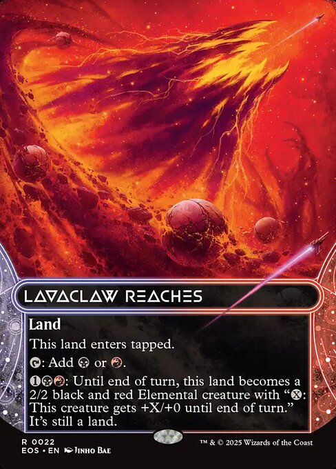 Lavaclaw Reaches (0022) (Borderless) - Edge of Eternities: Stellar Sights