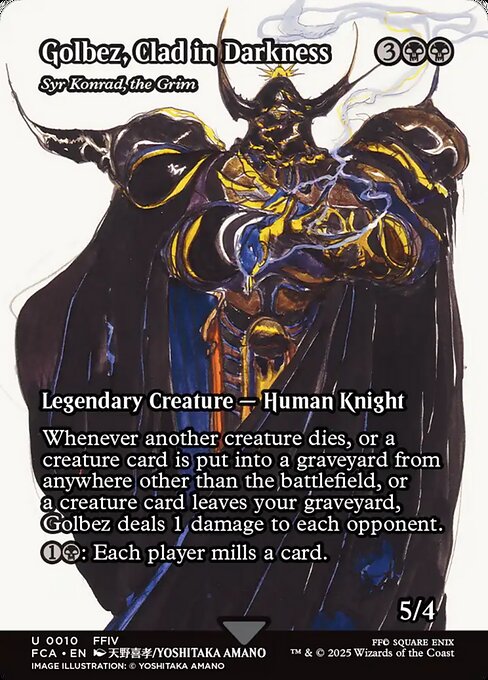 Golbez, Clad in Darkness - Syr Konrad, the Grim (Showcase) - FINAL FANTASY: Through the Ages