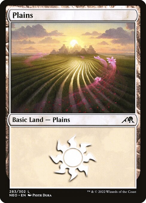 Plains (283) - Kamigawa: Neon Dynasty