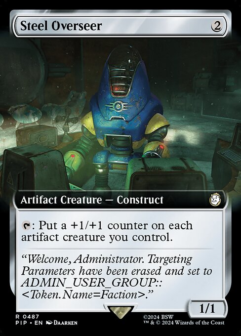 Steel Overseer (Extended Art) (Foil) - Universes Beyond: Fallout