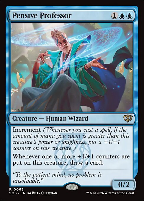 Pensive Professor (Foil) - Secrets of Strixhaven