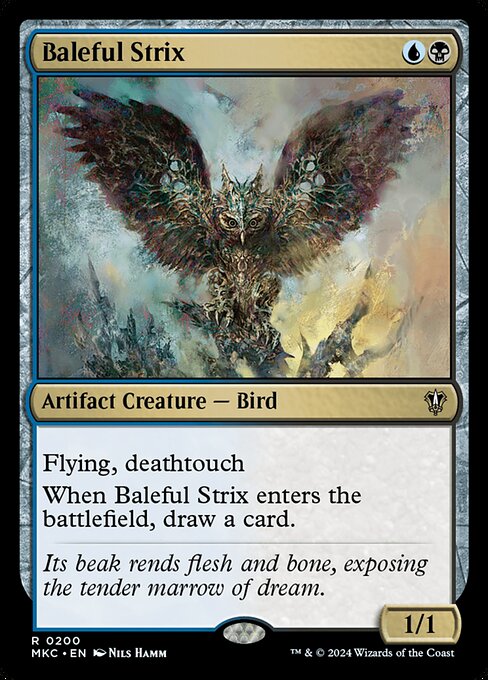 Baleful Strix - Commander: Murders at Karlov Manor