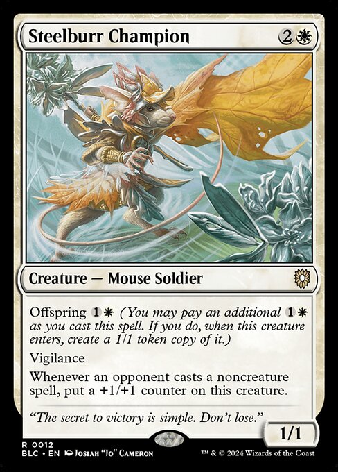 Steelburr Champion - Commander: Bloomburrow