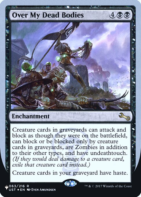 Over My Dead Bodies (Foil) - The List Reprints