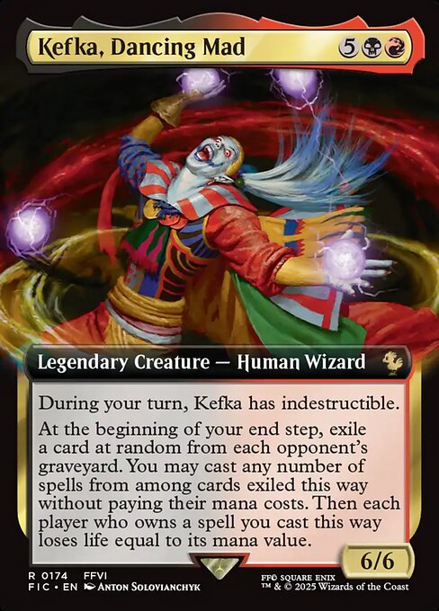 Kefka, Dancing Mad (Extended Art) - Commander: FINAL FANTASY